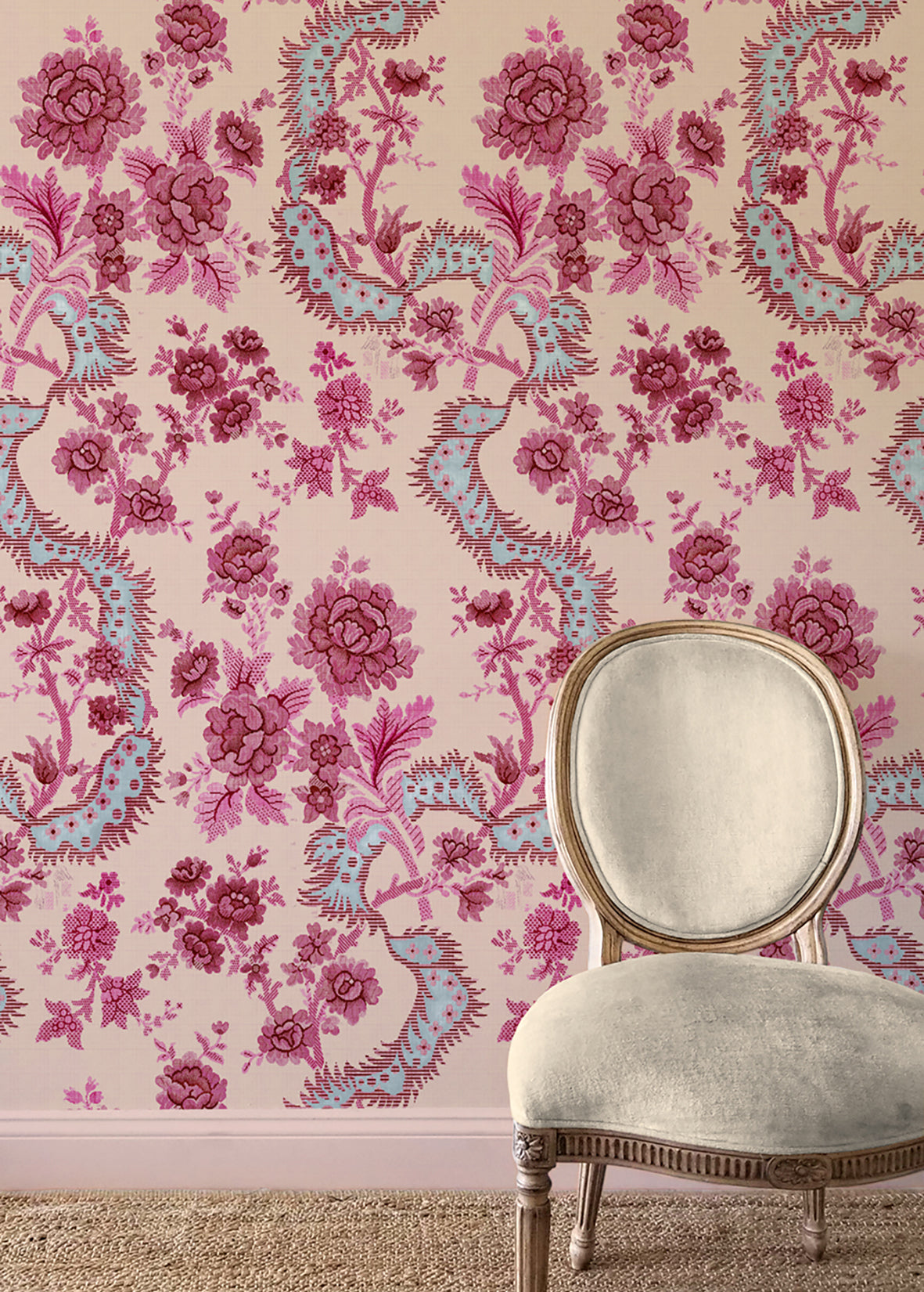 Joie De Vivre Wallpaper | Virginia Kraft Textiles